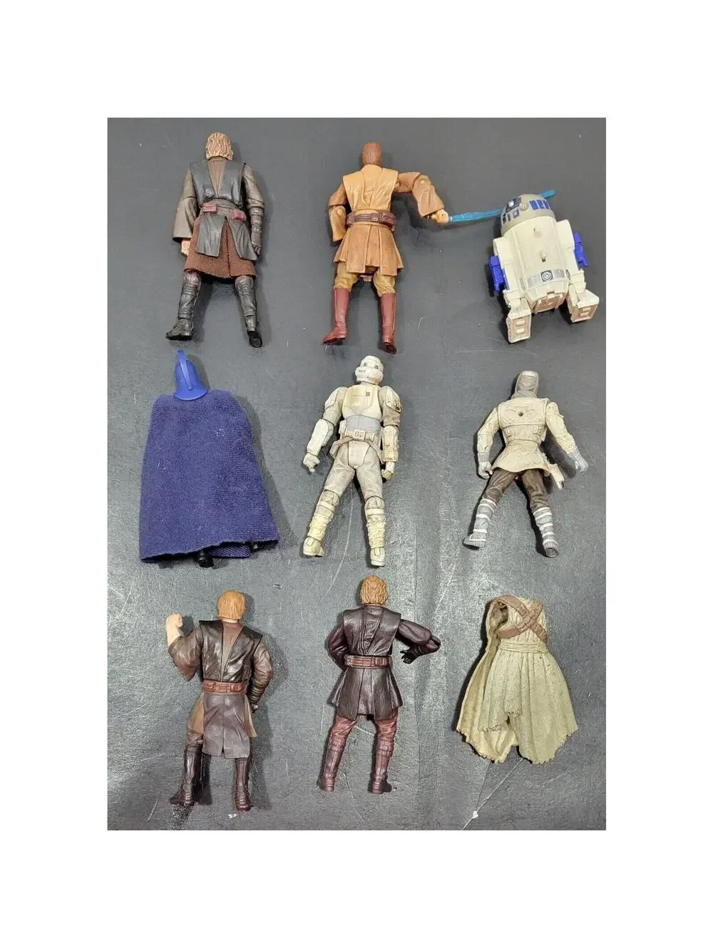 Lot 17x Vtg LFL Star Wars Action Figures 90s 2000s w/Tunic Kenner Hasbro Saber